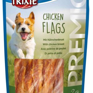 Set de Snack Premio para Perro Chicken Flags, 14 cm, 20-30 g