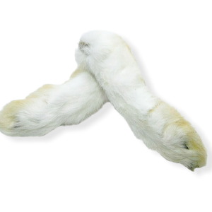 pata de conejo con pelo
