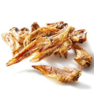 Alitas de pollo deshidratadas: snack saludable para perros de todos los tamaños.