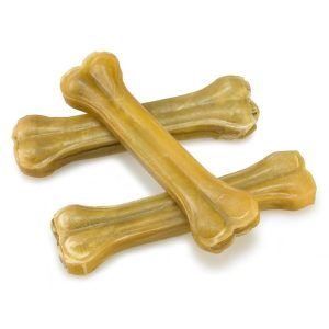 Hueso de cuero prensado 100% natural