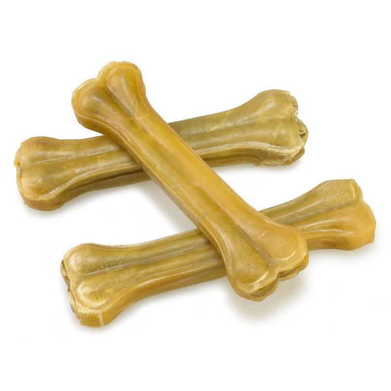 Hueso de cuero prensado 100% natural