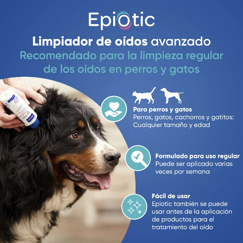 Limpiador de oídos para Perro y Gato - EPIOTIC - Imagen 2
