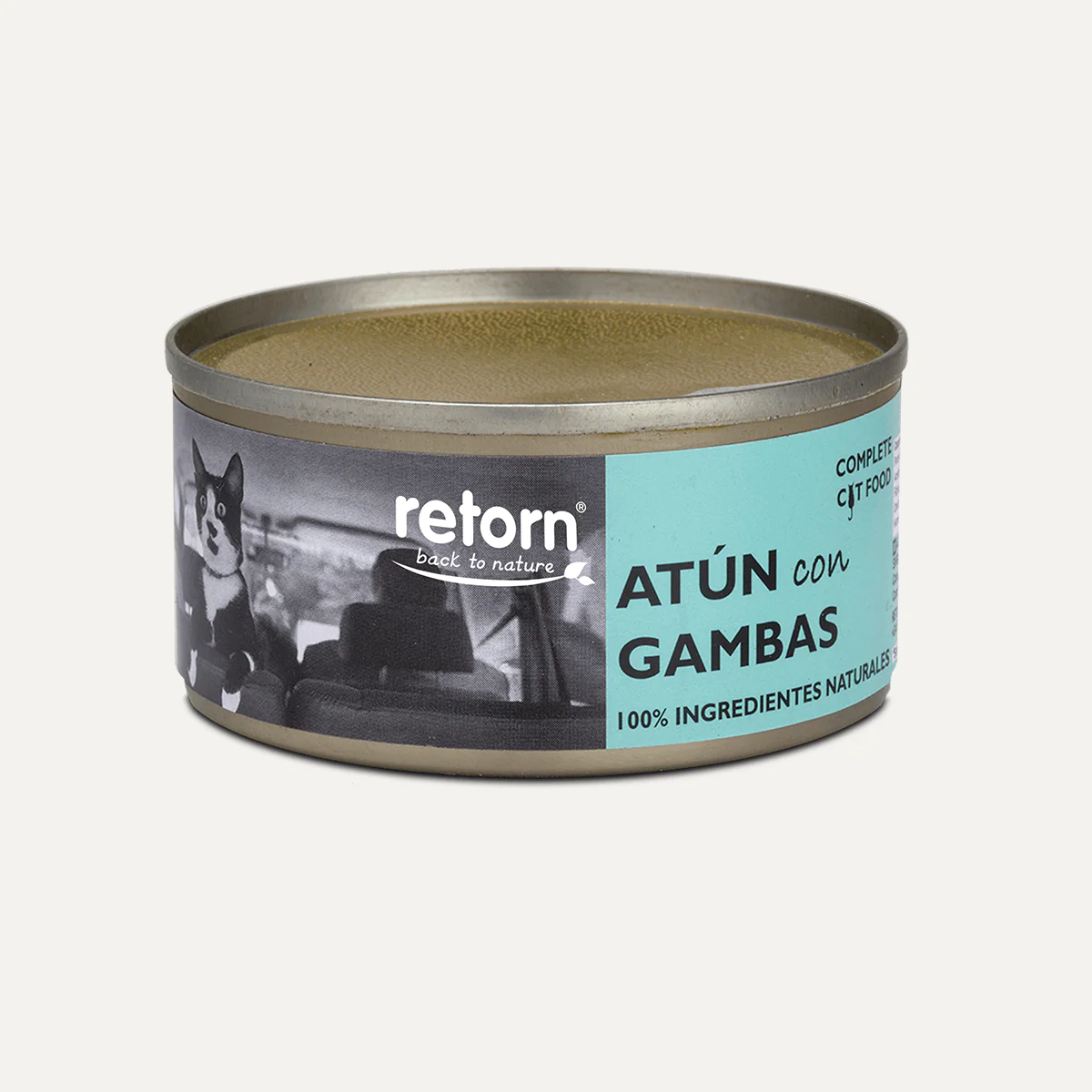 Comida húmeda para gatos de Atún con Gambas RETORN