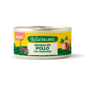 Lata Cazuela de Pollo con verduras para Gatos 80gr