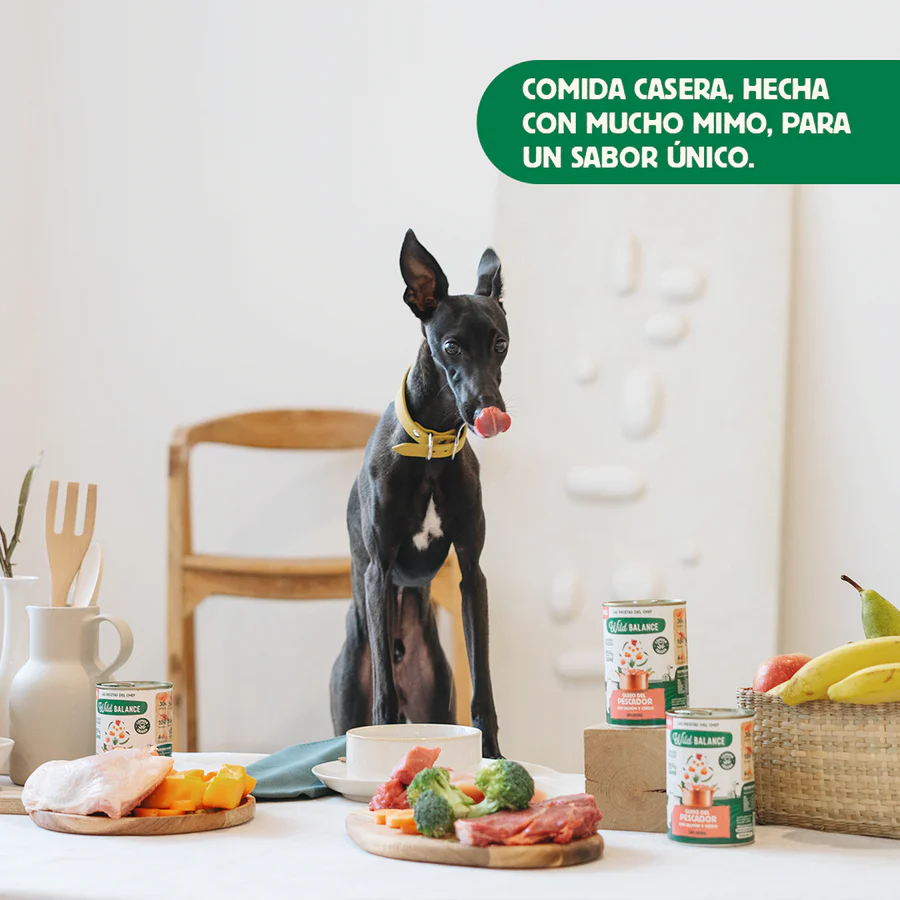 Lata Guiso del Pescador con Salmón y Cerdo para perros 400g - Imagen 3