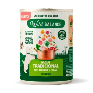 Lata de Ragut tradicional de Ternera y Pollo para perros 400g
