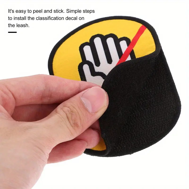 PARCHE DE ADVERTENCIA "NO TOCAR" PARA PERRO - Imagen 3