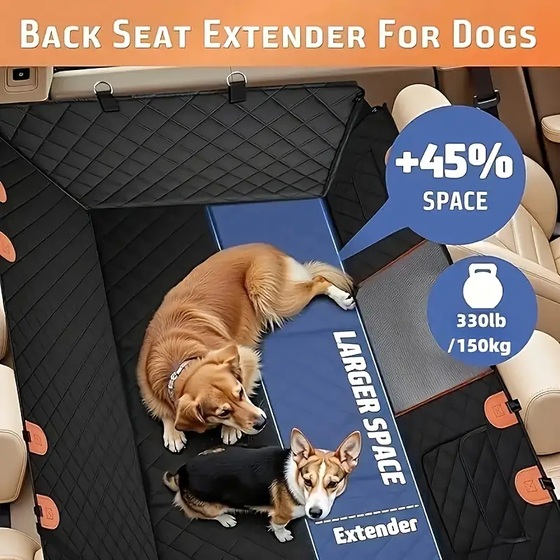 Funda protectora con base rigida de coche para perro - Imagen 2
