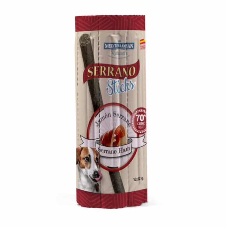 Sticks Serrano jamon serrano para perros - 16 barritas