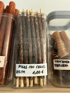 Palito de piel cubierto de conejo 25 cm